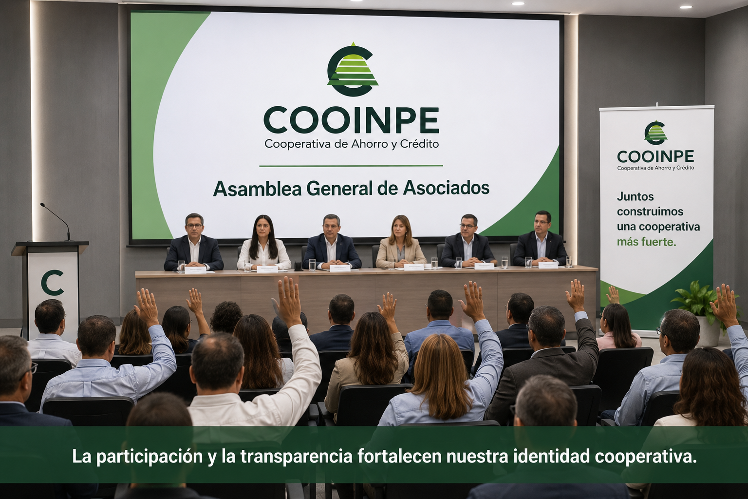 Buen Gobierno Corporativo COOINPE 2026 y participación de asociados